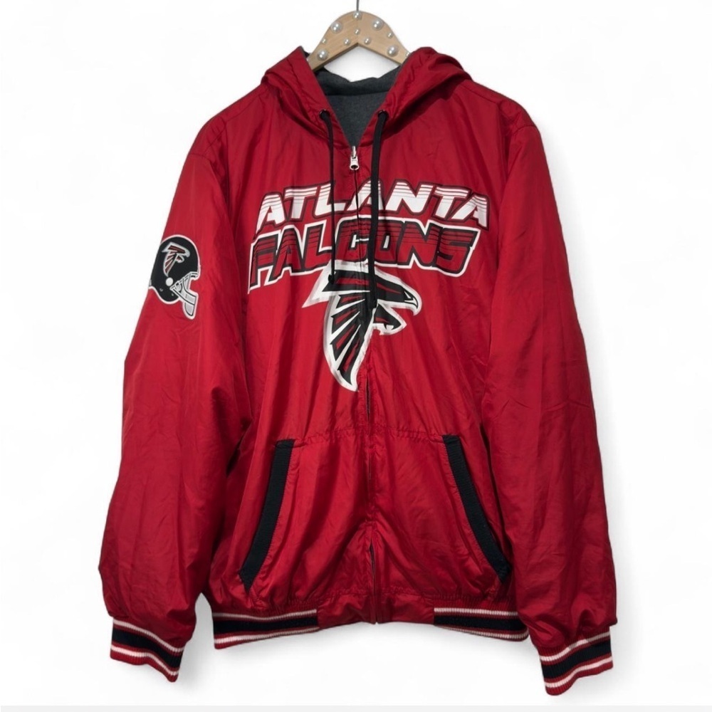 NFL Atlanta Falcons Reversible Full-Zip Hoodie Jacket G-III Sport Retro Football